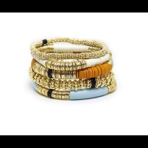 Allie and Bess Lacey stack of 5 bracelets